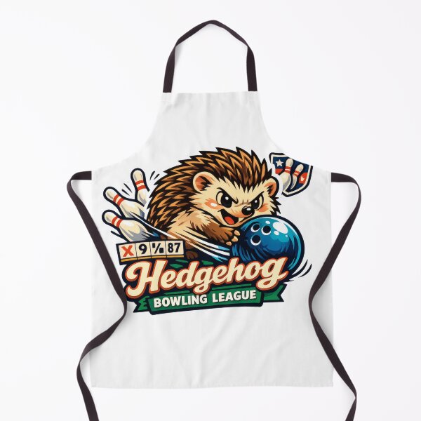 Item preview, Hedgehog Bowling League Retro Sports Mascot designed and sold by TheRealTaria.