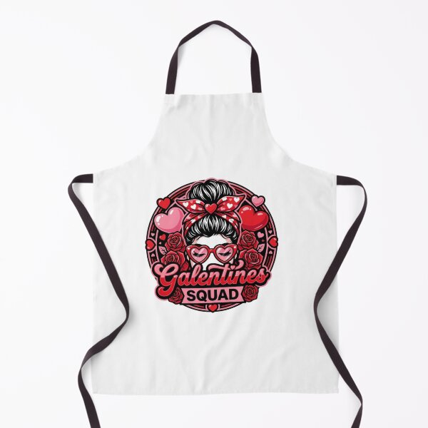 Item preview, Galentines Squad Messy Bun Hearts Roses Valentine designed and sold by SiarheiYur.