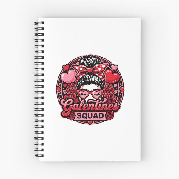 Item preview, Galentines Squad Messy Bun Hearts Roses Valentine designed and sold by SiarheiYur.