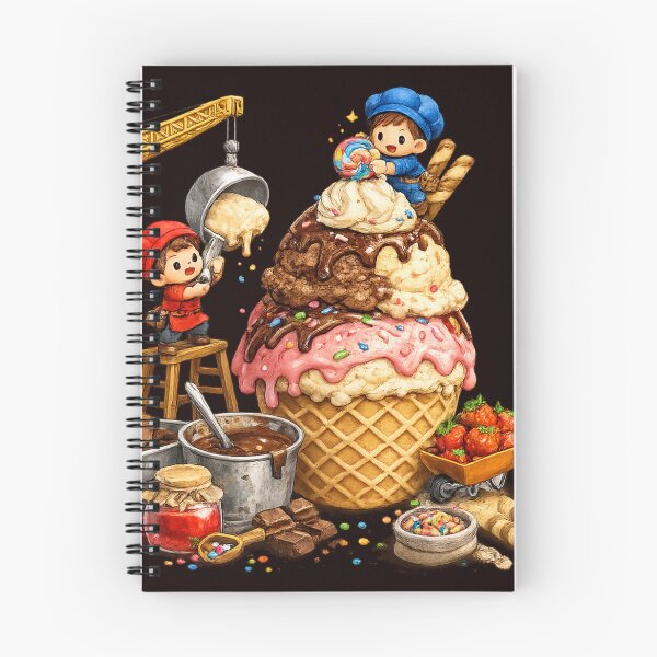 Item preview, Tiny Workers Building Giant Cupcake | Funny Food Art Design designed and sold by VasiArtLab.