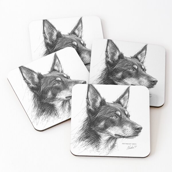 Item preview, Inspired Dog Sketch Collection #002 | Australian Kelpie designed and sold by PH Creator Studio.