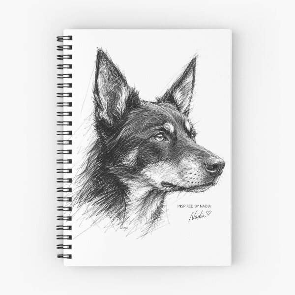 Item preview, Inspired Dog Sketch Collection #002 | Australian Kelpie designed and sold by PH Creator Studio.