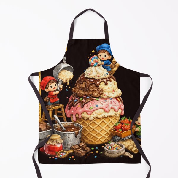 Artikelvorschau, Tiny Workers Building Giant Cupcake | Funny Food Art Design entworfen und verkauft von VasiArtLab.