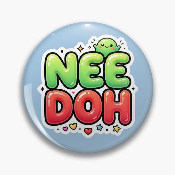 Item preview, Cute Nee Doh Inspired Bubble Letter Sticker | Kawaii Glossy Typography | Sensory Squishy Aesthetic designed and sold by Bhaskar Digital Art.