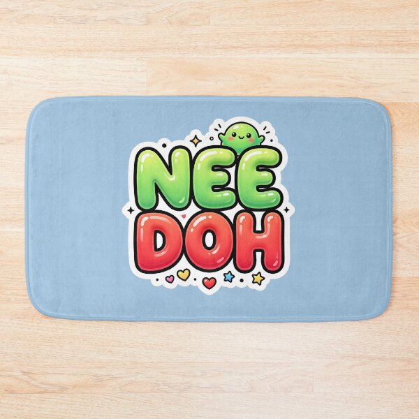 Item preview, Cute Nee Doh Inspired Bubble Letter Sticker | Kawaii Glossy Typography | Sensory Squishy Aesthetic designed and sold by Bhaskar Digital Art.