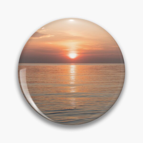 Item preview, Serene Ocean Sunset in Hot Orange designed and sold by Georgia Mizuleva.