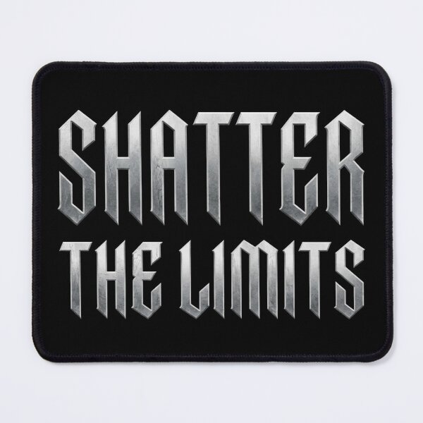 Item preview, Shatter The Limits - Dark Fantasy Metal Gothic Typography designed and sold by Dzblack.