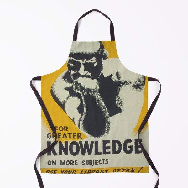 Item preview, For Greater Knowledge Vintage Propaganda Poster designed and sold by MarkedArtPrints.