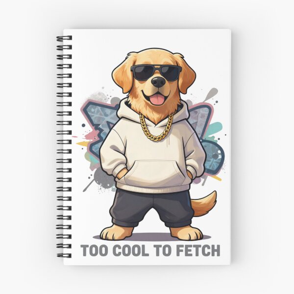Item preview, Too Cool To Fetch - Streetwear Dog Butterfly Wings designed and sold by GoldenPaw Society.