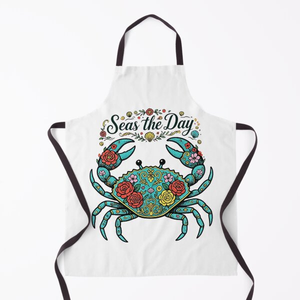 Item preview, Seas the Day Floral Crab designed and sold by Maniwarsi.