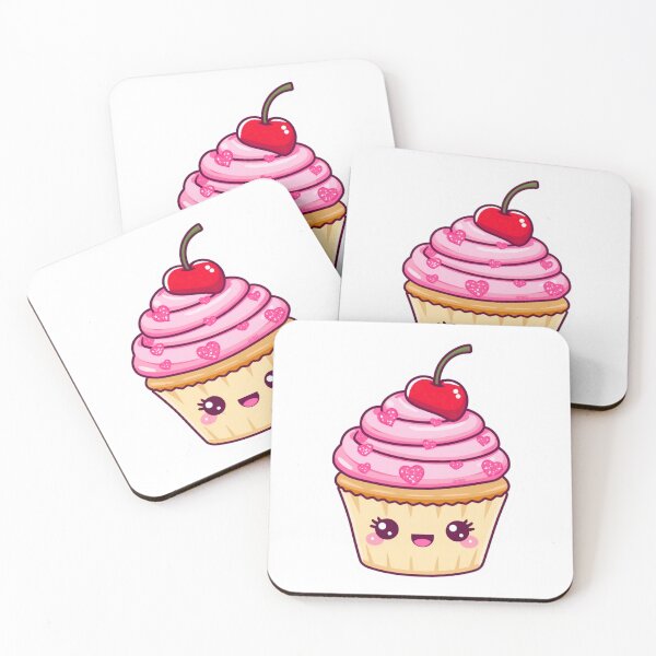Item preview, Cherry Cupcake Sticker – Pink Frosting Dessert Vinyl Decal for Laptop, Water Bottle, Journal, Planner & Bakery Lovers designed and sold by Pandey14.