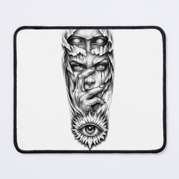 Item preview, Surreal Hidden Face All Seeing Eye Art designed and sold by RoyalDeluxGo.