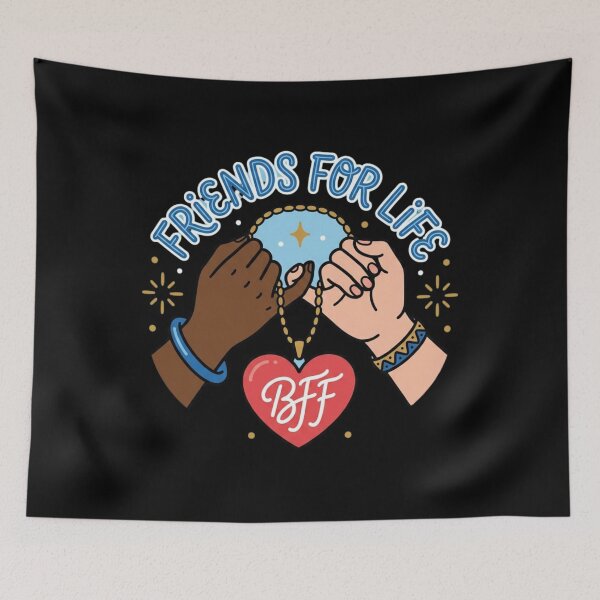 Item preview, For Life BFF Heart Pinky Promise Design designed and sold by SiarheiYur.