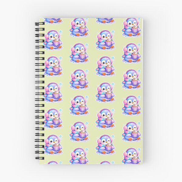 Item preview, Cute Winter Penguin Drinking Hot Cocoa Sticker | Kawaii Snow Penguin | Cozy Christmas Animal Sticker designed and sold by StyloStudio.