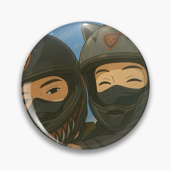 Item preview, Biker Couple Aesthetic Anime Motorcycle Art designed and sold by     Pink Chaos Club.