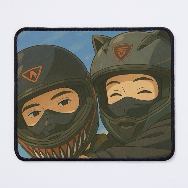 Item preview, Biker Couple Aesthetic Anime Motorcycle Art designed and sold by     Pink Chaos Club.
