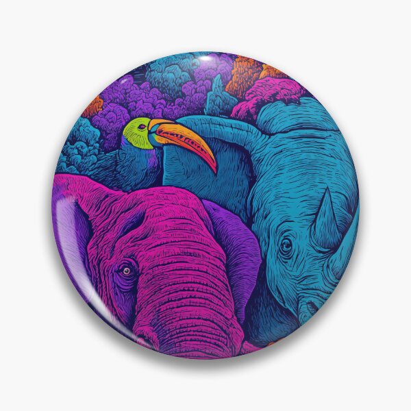 Item preview, Psychedelic Neon Safari designed and sold by veyraatelier.