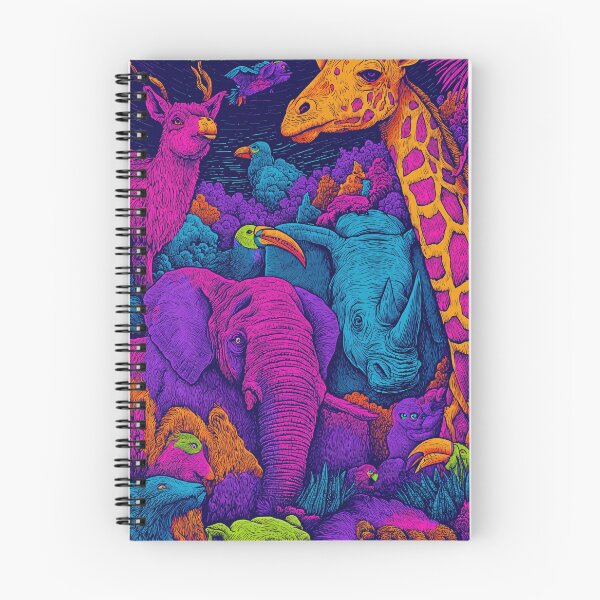 Item preview, Psychedelic Neon Safari designed and sold by veyraatelier.