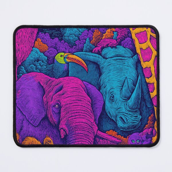 Item preview, Psychedelic Neon Safari designed and sold by veyraatelier.