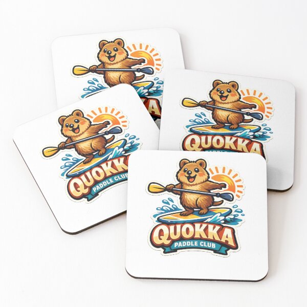 Artikelvorschau, Quokka Paddleboard Club Retro Sports Mascot entworfen und verkauft von TheRealTaria.