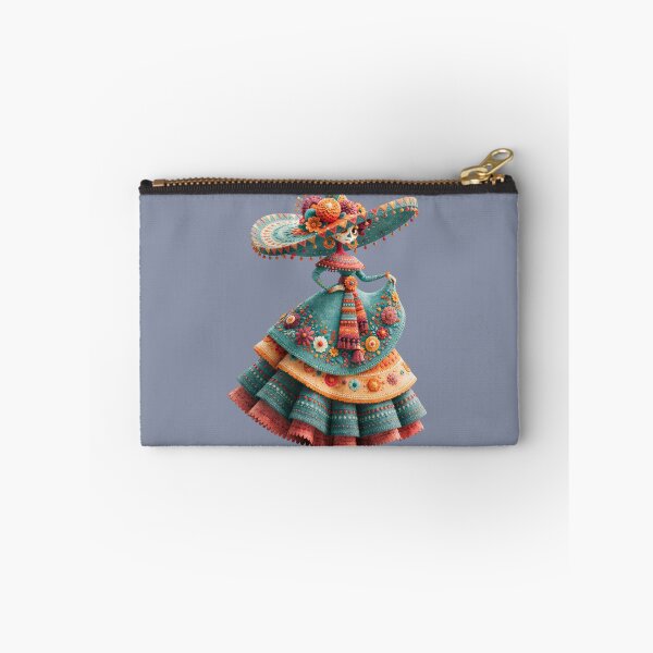 Item preview, Dia de Muertos Catrina Lady | Floral Sombrero Mexican Art designed and sold by MythicMood.