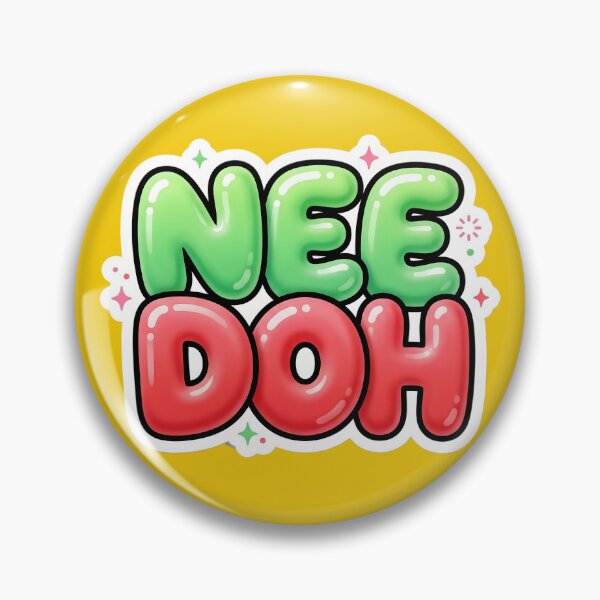 Item preview, Cute Nee Doh Inspired Bubble Letter Sticker | Glossy Kawaii Typography | Colorful Squishy Aesthetic designed and sold by Bhaskar Digital Art.