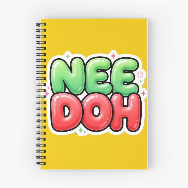 Artikelvorschau, Niedlicher „Nee Doh“-inspirierter Bubble-Letter-Sticker | Glänzende Kawaii-Typografie | Farbenfrohe, knautschige Ästhetik entworfen und verkauft von Bhaskar Digital Art.