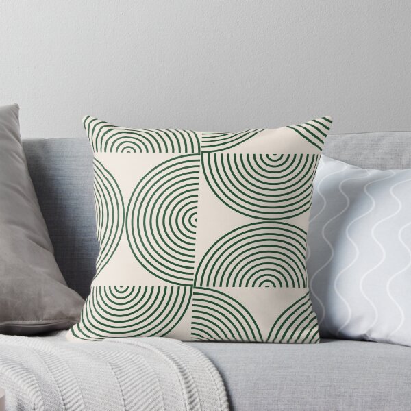 Item preview, Bauhaus Dark Green Line Art Geometric designed and sold by FaizArtShop.