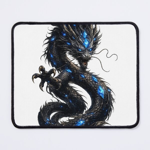 Item preview, Celestial Guardian Dragon – Blue Crystal Guardian | Fantasy Dragon Art T-Shirt designed and sold by TravelJH.