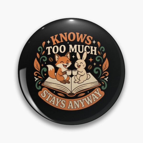 Item preview, Knows Too Much Stays Anyway Fox Bunny Book designed and sold by SiarheiYur.