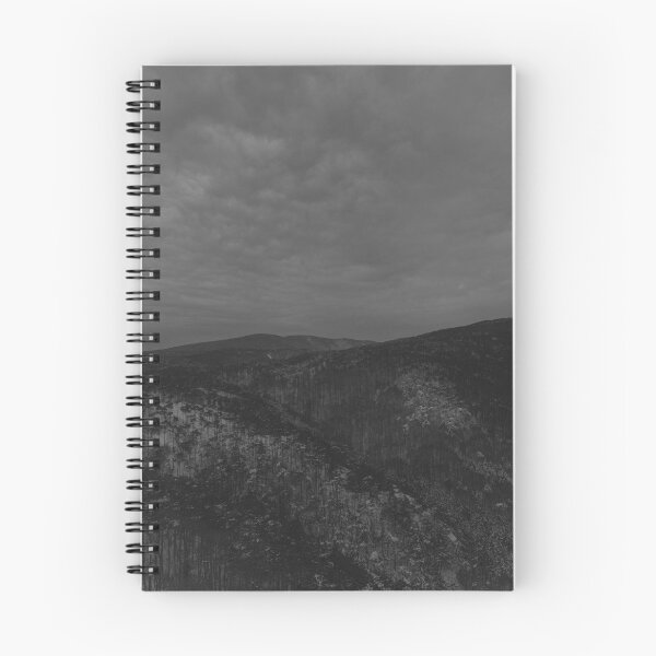 Item preview, Dark Moody Mountain Forest Under Overcast Winter Sky designed and sold by EllenNortt.