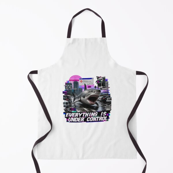 Item preview, Everything Is Under Control - Vaporwave Shark Meme designed and sold by RareVisuals.