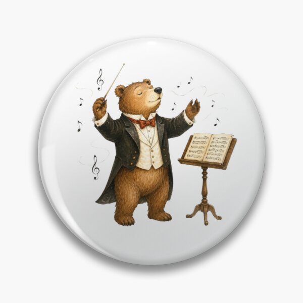 Item preview, Woodland Bear Orchestra Conductor designed and sold by Snurly.