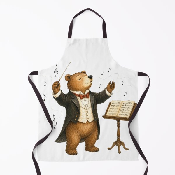 Item preview, Woodland Bear Orchestra Conductor designed and sold by Snurly.