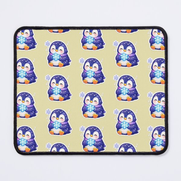 Item preview, Cute Penguin Holding Snowflake Sticker | Kawaii Winter Penguin | Cozy Snow Animal | Pastel Blue Penguin Gift designed and sold by StyloStudio.