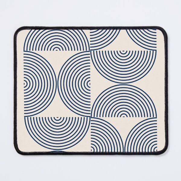 Item preview, Bauhaus Navy Blue Line Art Geometric designed and sold by FaizArtShop.