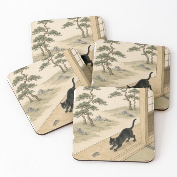 Item preview, Heian Cats #002 – The Silent Pounce designed and sold by YamatoCatStudio.