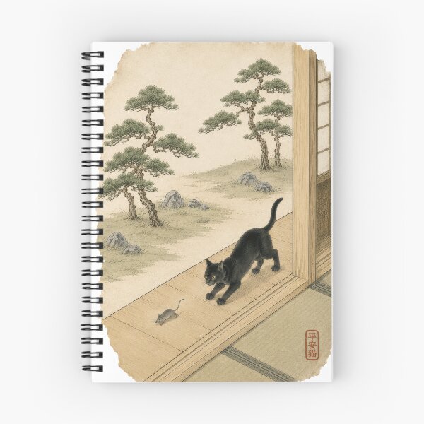 Item preview, Heian Cats #002 – The Silent Pounce designed and sold by YamatoCatStudio.