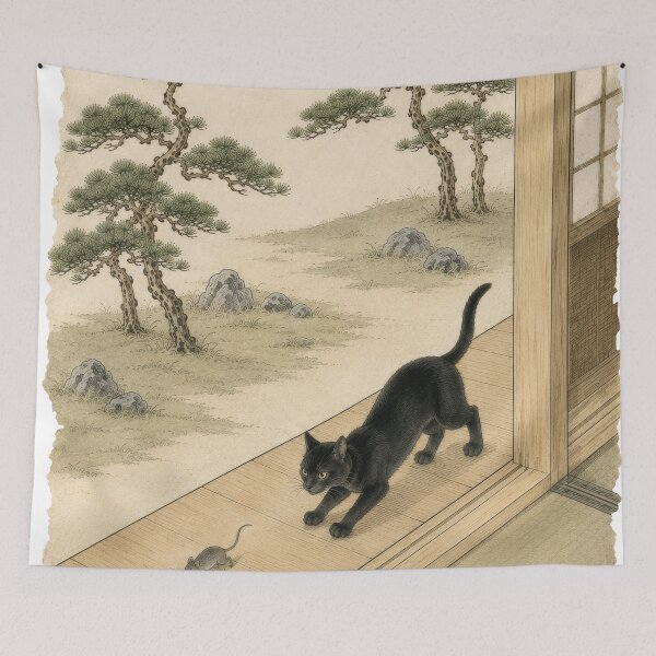 Item preview, Heian Cats #002 – The Silent Pounce designed and sold by YamatoCatStudio.