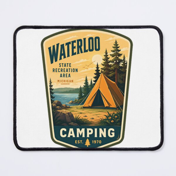 Item preview, Waterloo State Recreation Area Michigan Camping Est. 1970 Michigan Outdoors Adventure designed and sold by Simsimah26Parks.