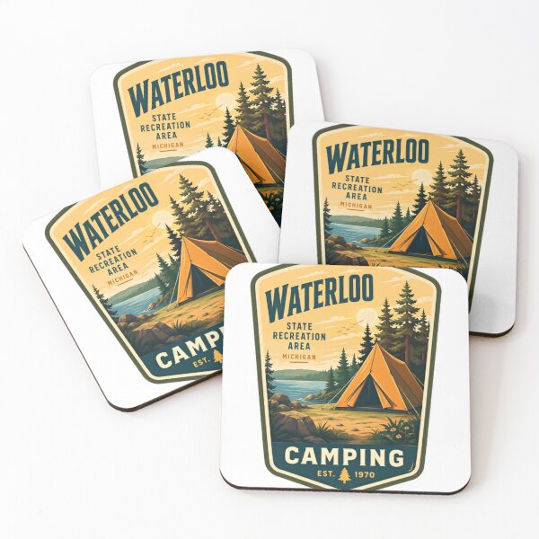 Item preview, Waterloo State Recreation Area Michigan Camping Est. 1970 Michigan Outdoors Adventure designed and sold by Simsimah26Parks.