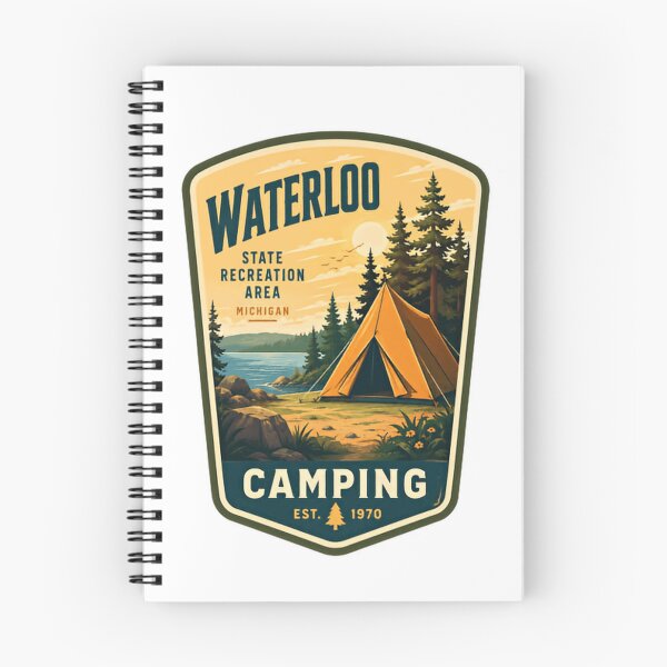 Item preview, Waterloo State Recreation Area Michigan Camping Est. 1970 Michigan Outdoors Adventure designed and sold by Simsimah26Parks.
