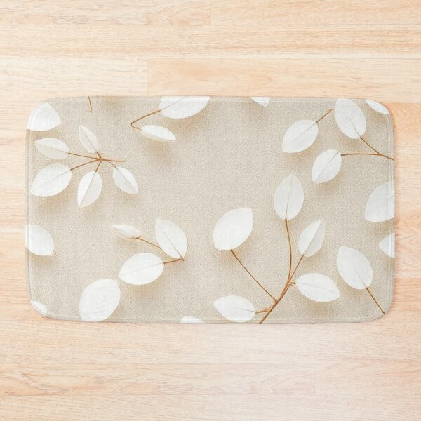 Item preview, Minimalist 3D Paper Leaves Pattern - Aesthetic Beige Boho Botanical Art designed and sold by LYAN-STORE.