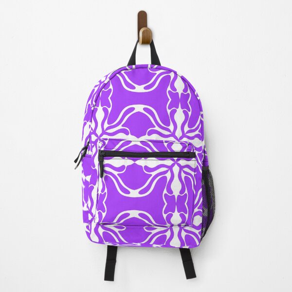 Item preview, Elegant Violet and White Mediterranean Damask Seamless Pattern designed and sold by VOYID ART STUDIO.