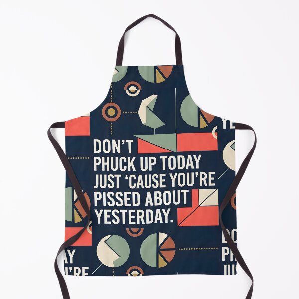 Item preview, Don't Phuck Up Today Retro Typography Poster | Inspirational Geometric Abstract Wall Art | Mid Century Modern Quote Print | Bold Minimalist Office Decor designed and sold by SergioMiklos.