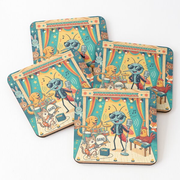 Item preview, Funny Domestic Animal Band with Mosquito Singer designed and sold by enes_photography.