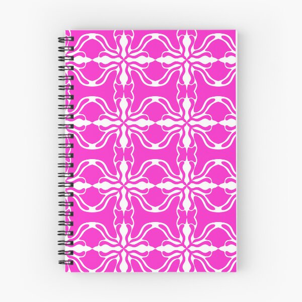 Item preview, Elegant Vibrant Pink and White Mediterranean Damask Seamless Pattern designed and sold by VOYID ART STUDIO.