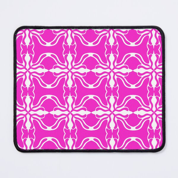 Item preview, Elegant Vibrant Pink and White Mediterranean Damask Seamless Pattern designed and sold by VOYID ART STUDIO.