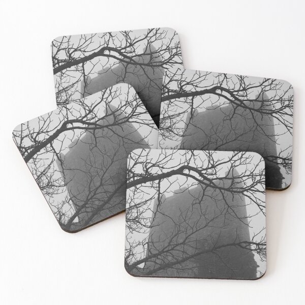 Item preview, Grim Medieval Castle Keep Behind Bare Branches designed and sold by EllenNortt.