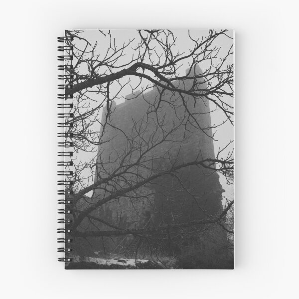 Item preview, Grim Medieval Castle Keep Behind Bare Branches designed and sold by EllenNortt.